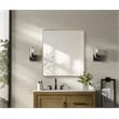 Elegant Decor Contour Metal Rectangle Mirror 36X40