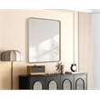 Elegant Decor Contour Metal Rectangle Mirror 36X40