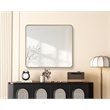 Elegant Decor Contour Metal Rectangle Mirror 36X40