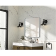Elegant Decor Contour Metal Rectangle Mirror 36X40