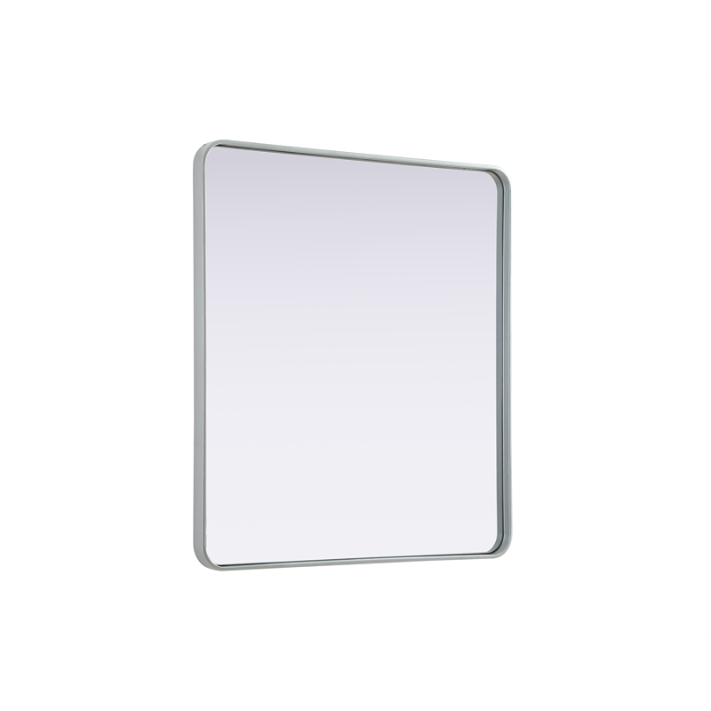 Elegant Decor Contour Metal Rectangle Mirror 36X40