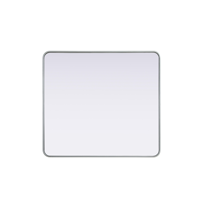 Elegant Decor Contour Metal Rectangle Mirror 36X40