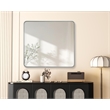 Elegant Decor Contour Metal Rectangle Mirror 36X40