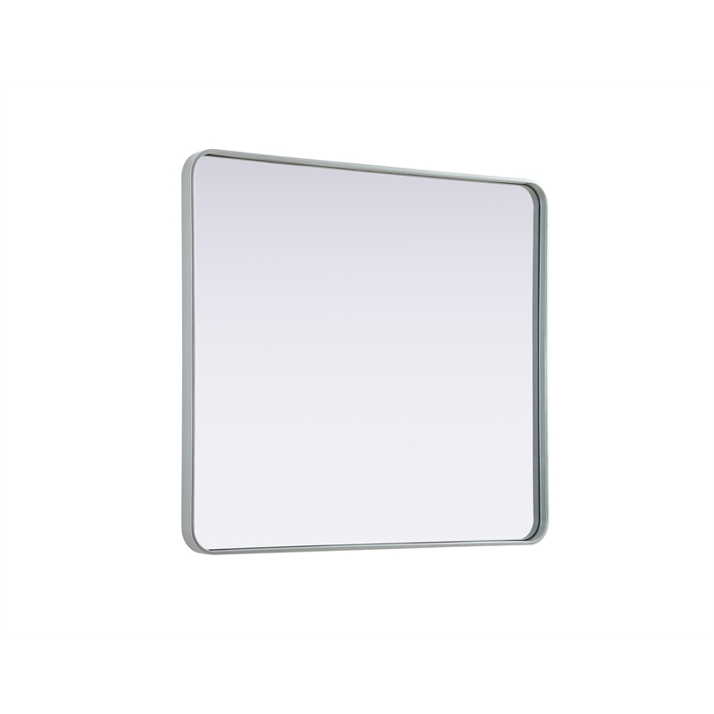 Elegant Decor Contour Metal Rectangle Mirror 36X40