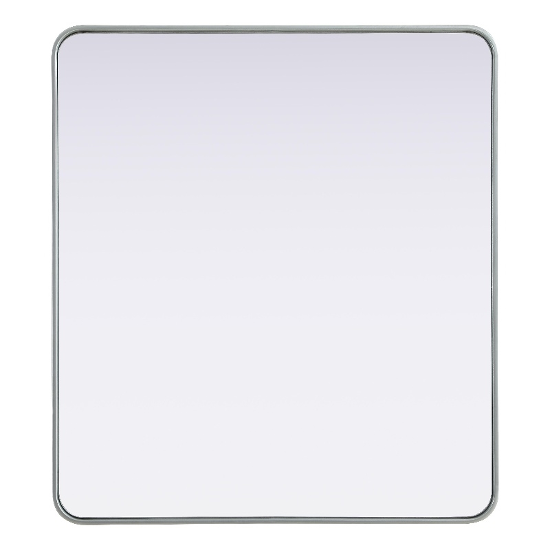 Elegant Decor Contour Metal Rectangle Mirror 36X40