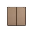Elegant Decor Contour Metal Square Mirror 42X42 In Black