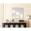 Elegant Decor Contour Metal Square Mirror 42X42 In Brass