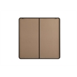 Elegant Decor Contour Metal Square Mirror 48X48 In Black