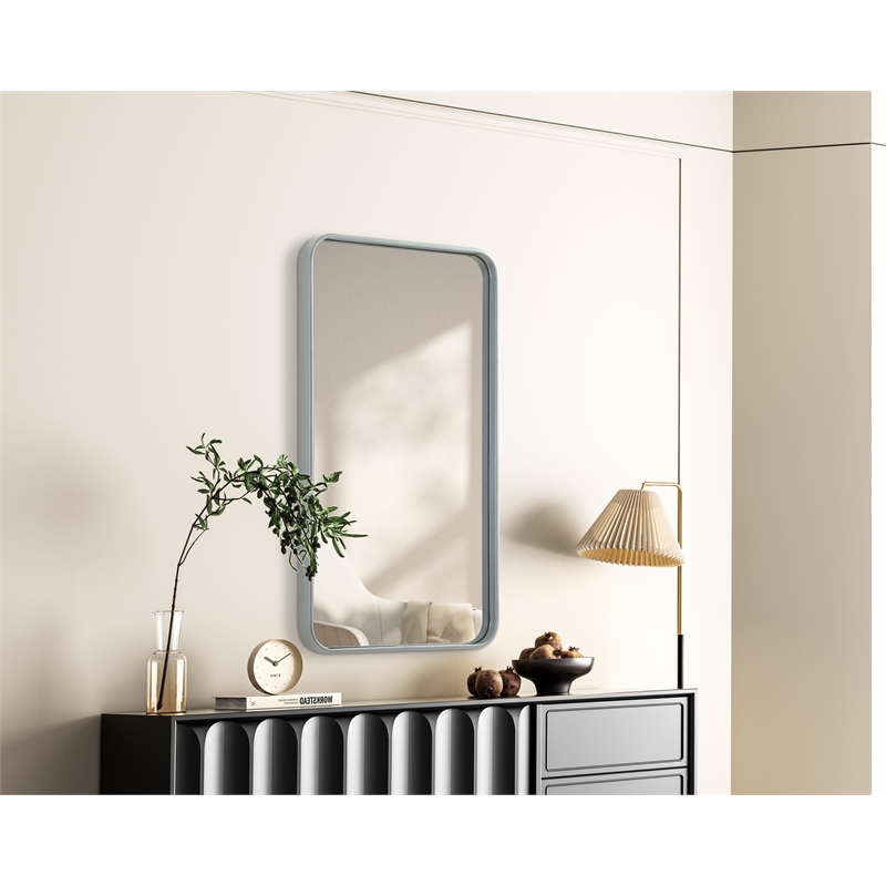 Elegant Decor Contour Metal Rectangle Mirror 20X36