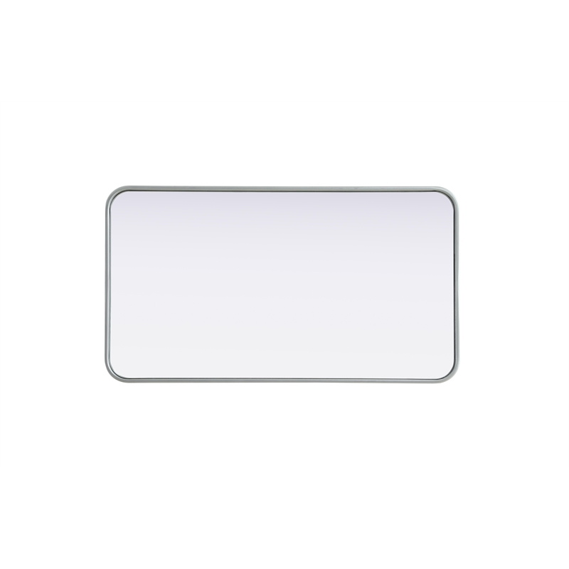 Elegant Decor Contour Metal Rectangle Mirror 20X36