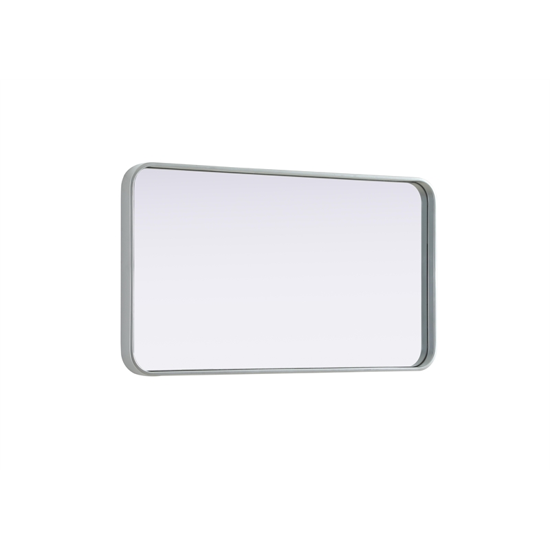 Elegant Decor Contour Metal Rectangle Mirror 20X36