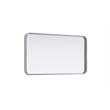 Elegant Decor Contour Metal Rectangle Mirror 20X36