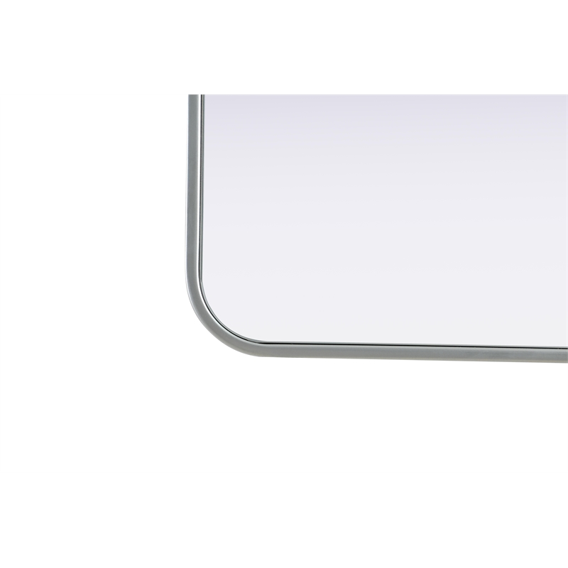Elegant Decor Contour Metal Rectangle Mirror 20X36