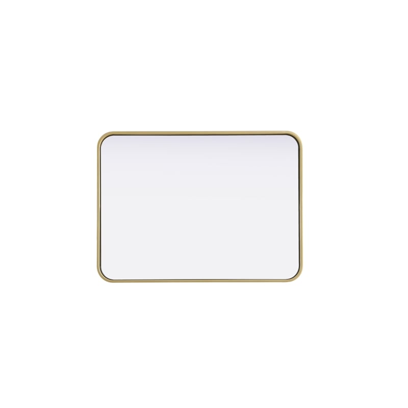 Elegant Decor Contour Metal Rectangle Mirror 22X30