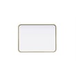 Elegant Decor Contour Metal Rectangle Mirror 22X30