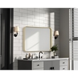 Elegant Decor Contour Metal Rectangle Mirror 22X30