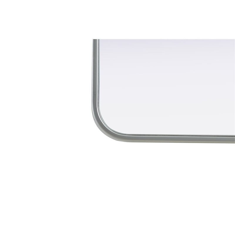 Elegant Decor Contour Metal Rectangle Mirror 22X30