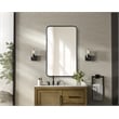 Elegant Decor Contour Metal Rectangle Mirror 22X36