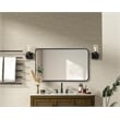 Elegant Decor Contour Metal Rectangle Mirror 22X36