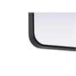 Elegant Decor Contour Metal Rectangle Mirror 22X36
