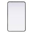 Elegant Decor Contour Metal Rectangle Mirror 22X36