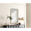 Elegant Decor Contour Metal Rectangle Mirror 22X36