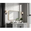 Elegant Decor Contour Metal Rectangle Mirror 22X36