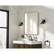 Elegant Decor Contour Metal Rectangle Mirror 24X32