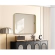 Elegant Decor Contour Metal Rectangle Mirror 24X32