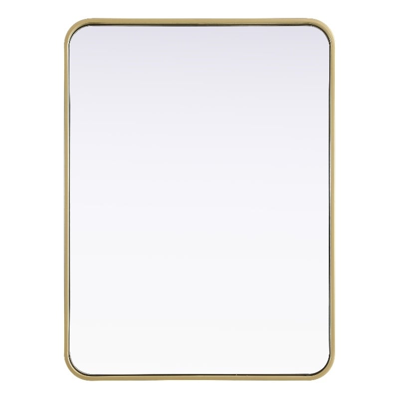 Elegant Decor Contour Metal Rectangle Mirror 24X32