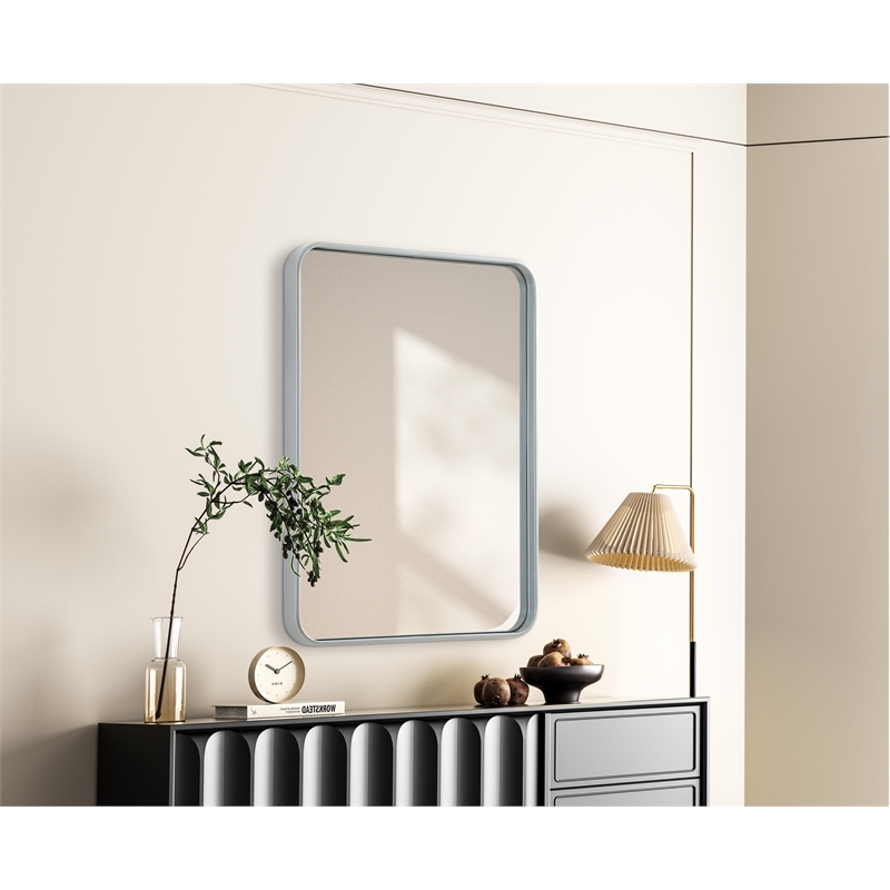 Elegant Decor Contour Metal Rectangle Mirror 24X32