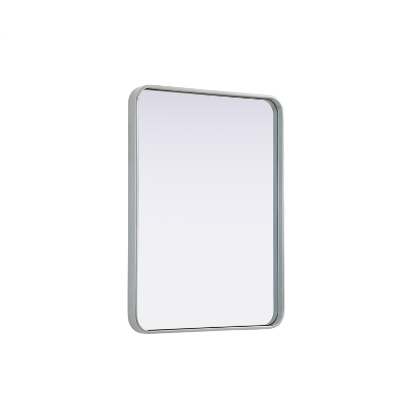 Elegant Decor Contour Metal Rectangle Mirror 24X32