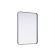 Elegant Decor Contour Metal Rectangle Mirror 24X32