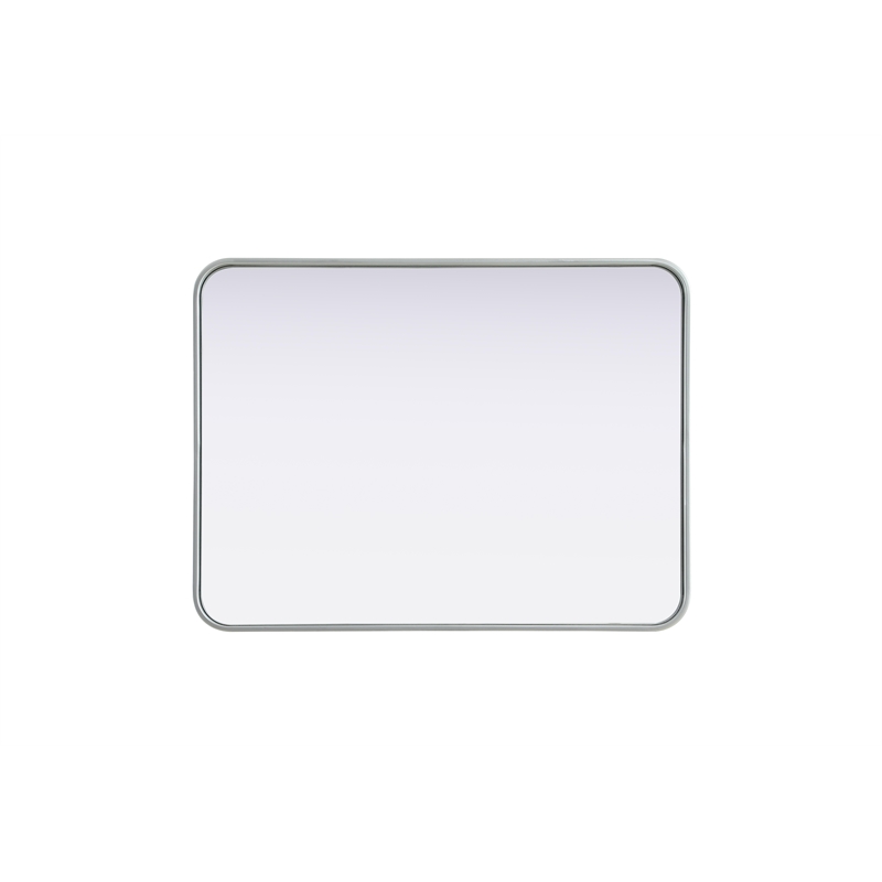 Elegant Decor Contour Metal Rectangle Mirror 24X32