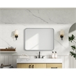 Elegant Decor Contour Metal Rectangle Mirror 24X32