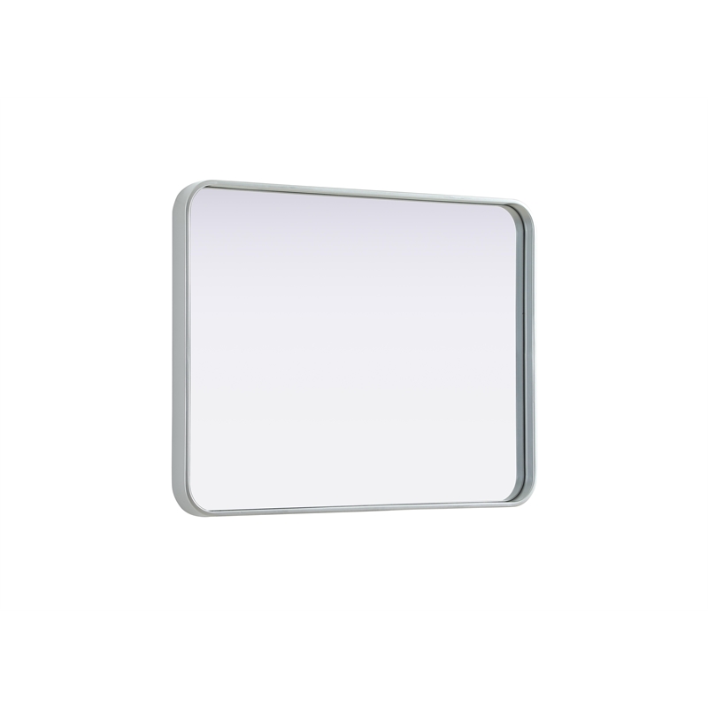 Elegant Decor Contour Metal Rectangle Mirror 24X32