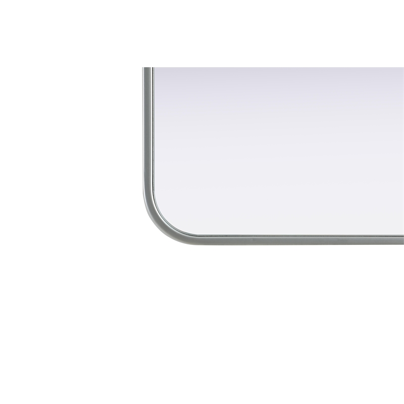 Elegant Decor Contour Metal Rectangle Mirror 24X32