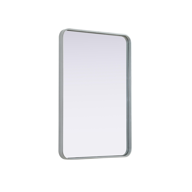 Elegant Decor Contour Metal Rectangle Mirror 24X36