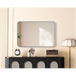 Elegant Decor Contour Metal Rectangle Mirror 24X36