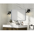Elegant Decor Contour Metal Rectangle Mirror 24X36