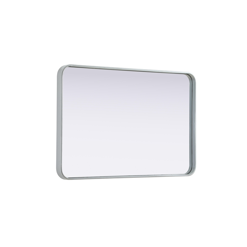 Elegant Decor Contour Metal Rectangle Mirror 24X36