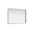 Elegant Decor Contour Metal Rectangle Mirror 24X36