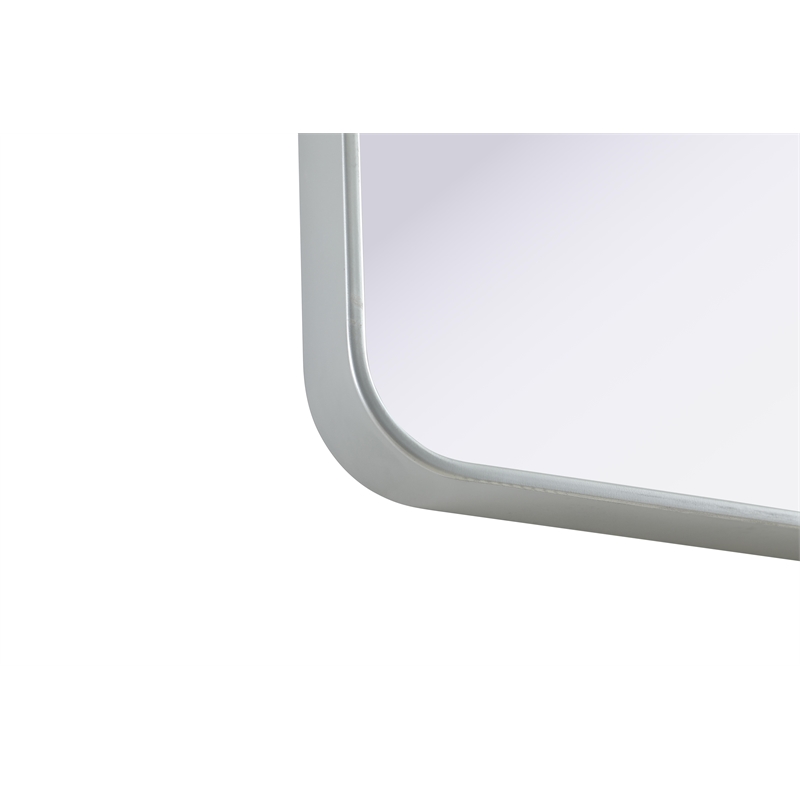 Elegant Decor Contour Metal Rectangle Mirror 24X36