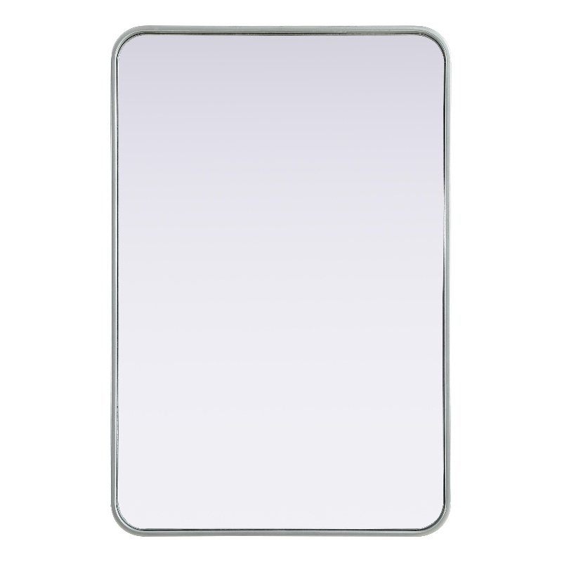 Elegant Decor Contour Metal Rectangle Mirror 24X36