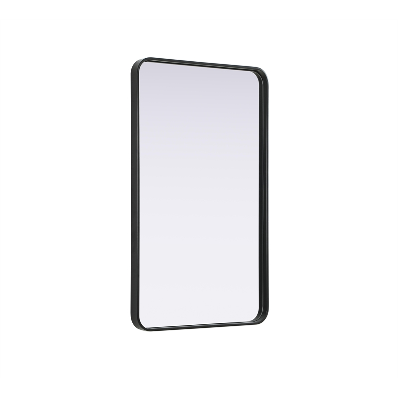 Elegant Decor Contour Metal Rectangle Mirror 24X40