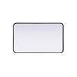Elegant Decor Contour Metal Rectangle Mirror 24X40