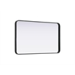Elegant Decor Contour Metal Rectangle Mirror 24X40