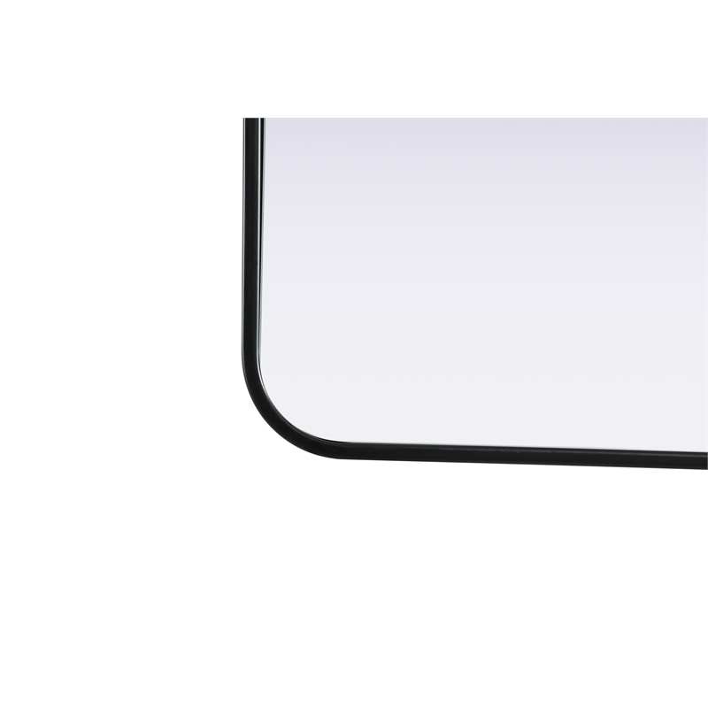Elegant Decor Contour Metal Rectangle Mirror 24X40