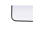 Elegant Decor Contour Metal Rectangle Mirror 24X40