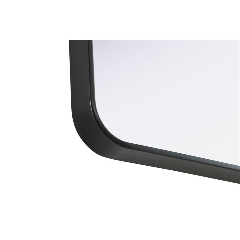 Elegant Decor Contour Metal Rectangle Mirror 24X40